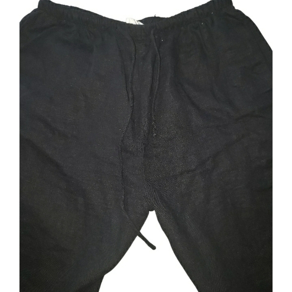 Cotton On wide leg relaxed pants with drawstring waist in black- 2 - Picture 4 of 7